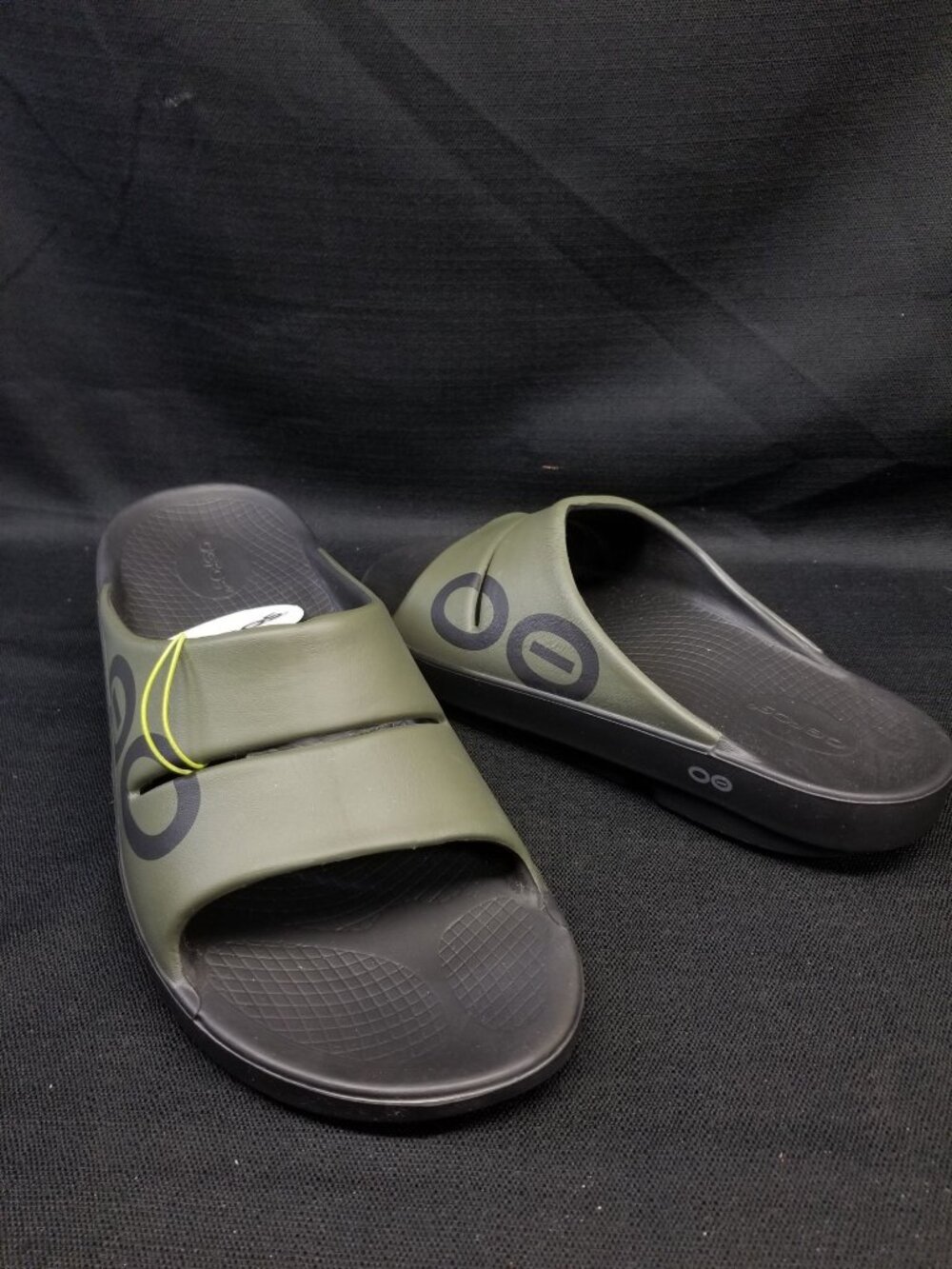 OOFOS Men's OOAHH SPORT Tactical Green Slide Size 9 NEW WITH TAGS!